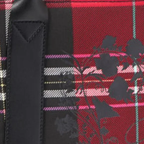VS Plaid Tote Brand New! Red & Black Perfect Christmas Present! Gift NWT - Picture 13 of 16